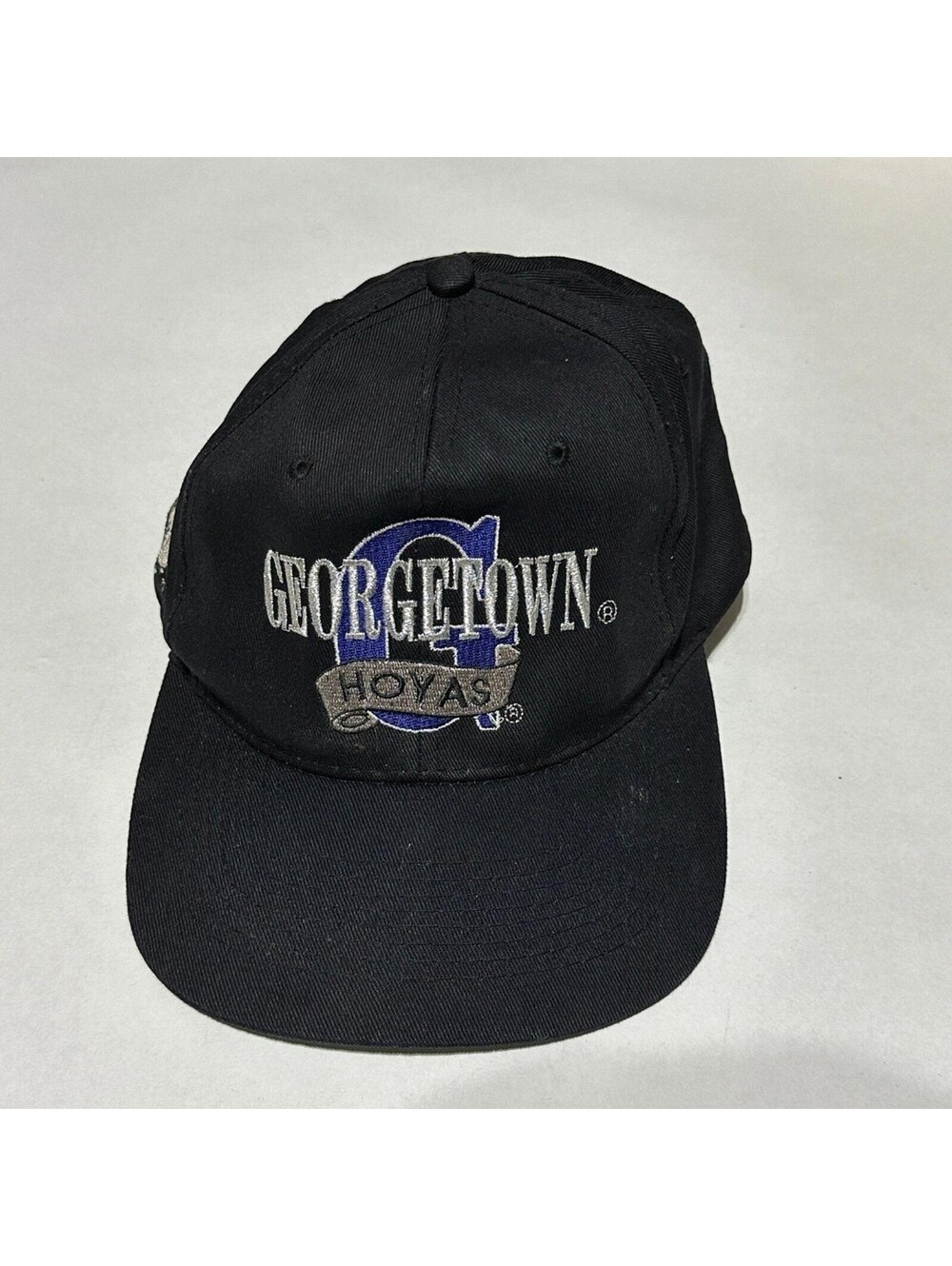 Vintage 90s Georgetown Hoyas Snapback Hat Head Start Green Underbrim Rare
